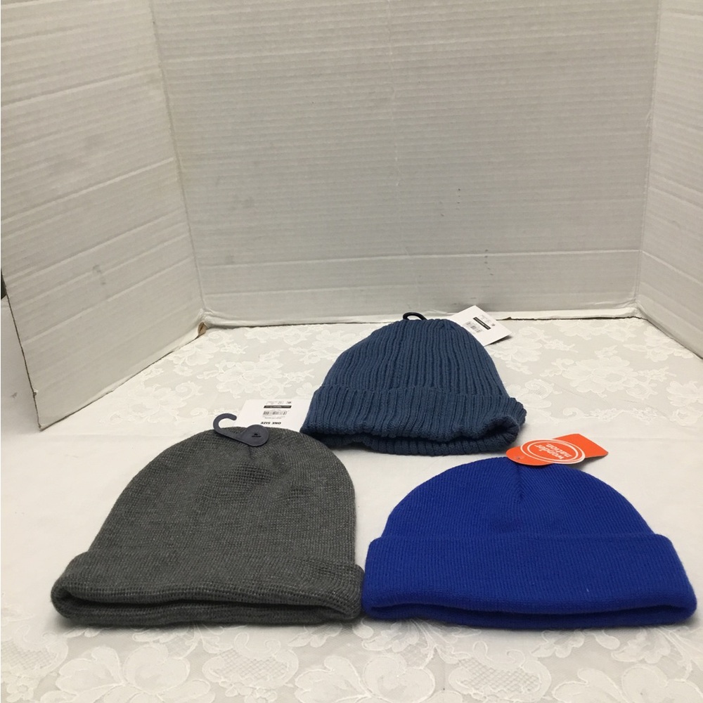 George beanie hats - Charcoal, Navy, Royal Blue